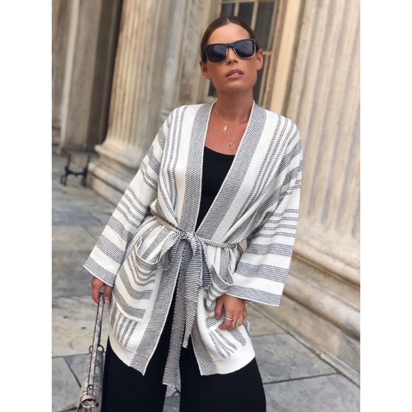 Last 1✨Valery Striped Oversized Cozy Knit Cardigan - Picture 5 of 7